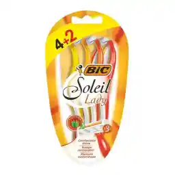 تیغ اصلاح بانوان سولیل لیدی 3 تیغه 2+4 عددی بیک