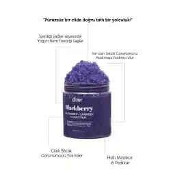 اسکراب طبیعی بدن شاداب کننده و مرطوب کننده گلور / اسکراب شکری Blackberry 250 میلی لیتر