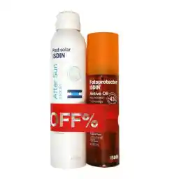 پک افترسان و روغن برنزه اکتیو اویل ایزدین