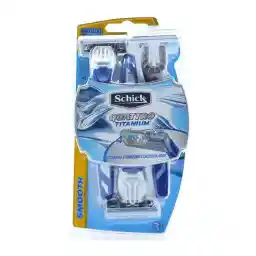 تیغ اصلاح مردانه 4 تیغه Quattro Titanium بسته 3 عددی شیک