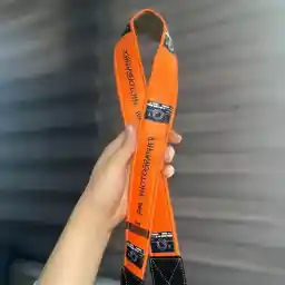 بند دوربین ترنگ نارنجی طرح دوربین Torang Camera Strap