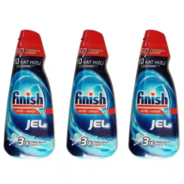 ژل ماشین ظرفشویی فینیش مدل 3X حجم 1000 میلی لیتر بسته 3عددی