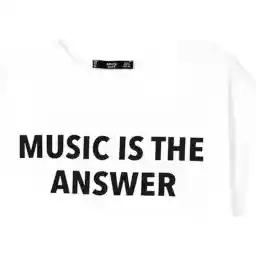 تی شرت نخی یقه گرد زنانه - مانگو