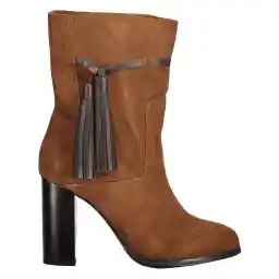 نیم بوت چرم زنانه - مانگو