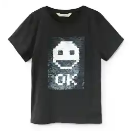 تی شرت نخی یقه گرد پسرانه - مانگو