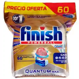 قرص ماشین ظرفشویی فینیش مدل Quantum Max بسته 60 عددی قرص ماشین ظرفشویی فینیش مدل Quantum Max بسته 60 عددی