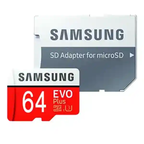 کارت حافظه microSDHC سامسونگ مدل Evo Plus کلاس 10 ظرفیت 64 گیگابایت به همراه آداپتور SD
