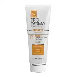 ضد آفتاب فاقد چربی SPF50 بژ روشن پرودرما