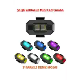 Canderel Motor Drone Uçak Kanadı Led Şarjlı Kablosuz Mini Led Çakarlı Lamba