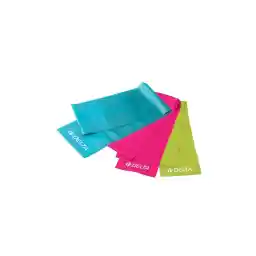 Delta 3 'lü Pilates Bandı Plates Egzersiz Direnç Lastiği Seti (UÇ KISMI AÇIK)