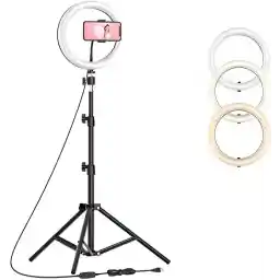 رینگ لایت (26 سانتی متر 10 وات) HX-260 Ring Light + پایه