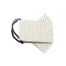 ماسک پارچهای چهارلایه طرح خالدار کرم روشن آپامه