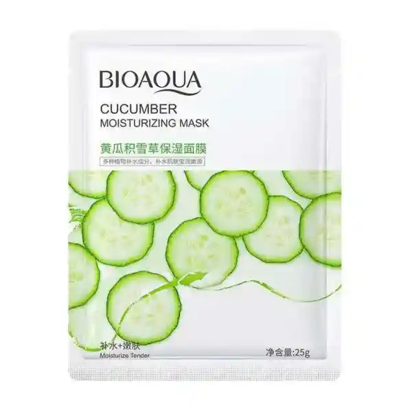 ماسک ورقه ای صورت بیوآکوا Bioaqua حاوی عصاره خیار 25 گرم