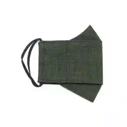 ماسک پارچهای چهارلایه طرح چهارخانه ریز سبز آپامه