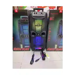 بلندگو بلوتوث SOONBOX با میکروفون 8x2 Meeting Party Entertainment LED Light کارت SD اسپیکر پورت USB FM