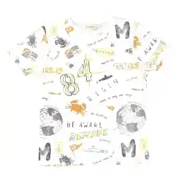 تی شرت نخی یقه گرد پسرانه - مانگو