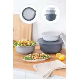 ACAR Masterpiece 3 lü Kapaklı Saklama Kabı - SLK-157