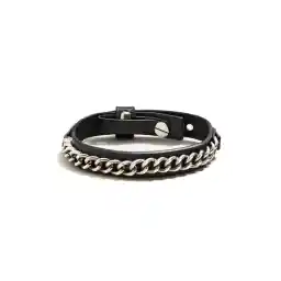 دستبند چرم مردانه - مانگو