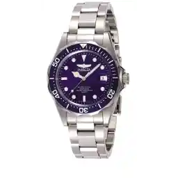 Invicta Pro Diver 9204 Horloge - Waterdicht - Analoog - Quartz Uurwerk - Roestvrij Staal met blauwe Wijzerplaat - 37mm