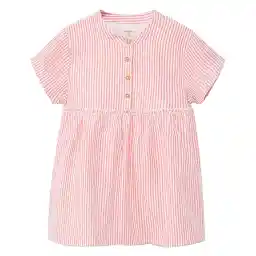 پیراهن نخی آستین کوتاه نوزادی دخترانه - مانگو