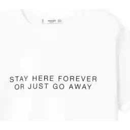 تی شرت نخی یقه گرد زنانه - مانگو