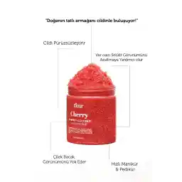 GLOUR مرطوب کننده و تصفیه کننده گیلاس + اسکراب شکر هندی / اسکراب شکر گیلاس و نارگیل