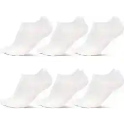 Saaf Bamboe Sneakersokken - 6 Paar Sokken - Maat 38-43 - Enkelsokken - Dames / Heren - Wit