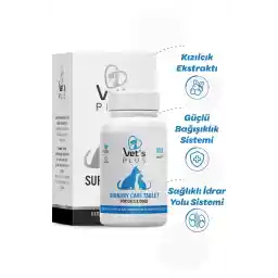 قرص Vet's Plus Urinary Care 100 (پشتیبانی از سلامت ادرار برای گربه ها و سگ ها)