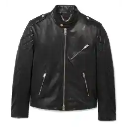 کت تک چرم مردانه - مانگو