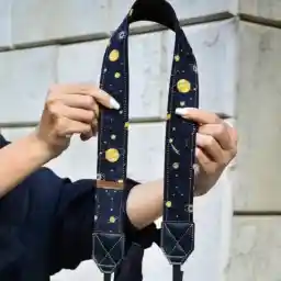 بند دوربین ترنگ طرح کهکشان مشکی Torang camera neck strap