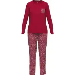 TOM TAILOR X-mas Dames Pyjamaset - Rood - Maat L