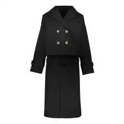 ست کت و رویه زنانه مون سا مدل 9286 رنگ مشکی