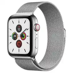 ساعت هوشمند اپل واچ سری 5 مدل 44mm Stainless Steel Case with Milanese Loop Steel Band
