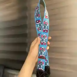 بند دوربین ترنگ طرح دوربین آبی صورتی Torang Camera Strap