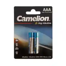 باتری نیم قلمی دی جی آلکالاین کملیون LR03-BP2DG DJ Alkaline Camellion LR03-BP2DG Battery