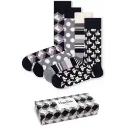 Happy Socks Black & white giftbox - Maat 36-40