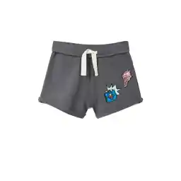 شلوارک نخی ساده دخترانه - مانگو