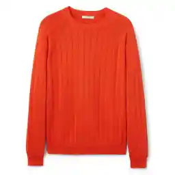 پلیور نخی یقه گرد مردانه - مانگو