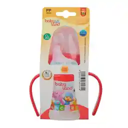 بطری آبمیوه خوری دهانه عریض 6 تا 18 ماه بیبی لند