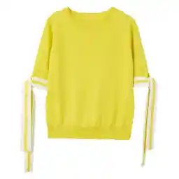 پلیور نخی یقه گرد زنانه - مانگو