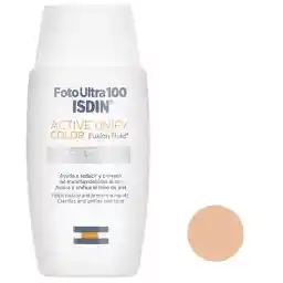 فلوئید ضد آفتاب رنگی ایزدین SPF50 مدل ACTIVE UNIFY محافظ UVA ،UVB، ضد آب، مناسب انواع پوست حجم 50 میلیلیتر