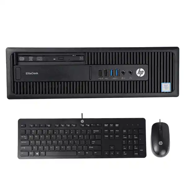 کامپیوتر دسکتاپ اچ پی مدل elitedesk 800 g2 sff به همراه ماوس و کیبورد hp