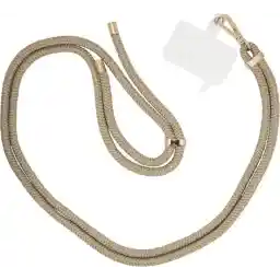 xoxo سیم تلفن یونیورسال Wildhearts - سیم برای تلفن - سیم آسان - بند تلفن - گردنبند برای تلفن - سیم یونیورسال تلفن - سیم برای گوشی سامسونگ - سیم تلفن آیفون - سیم تلفن - قهوه ای و طلایی