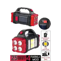 yopigo KR-26 خورشیدی خورشیدی شارژی 25 واتی دستگاه روشنایی 4 حالته چراغ قوه کمپینگ چراغ رومیزی چراغ جستجو