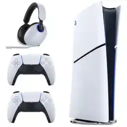 کنسول بازی سونی مدل PlayStation 5 Slim Digital Edition ظرفیت یک ترابایت به همراه دسته اضافه و هدست