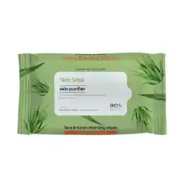دستمال مرطوب پاککننده ضدباکتری دست و صورت آلوئهورا 10 برگ بیول