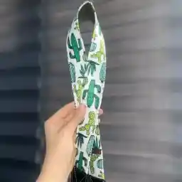 بند دوربین ترنگ طرح کاکتوس سفید Torang neck strap