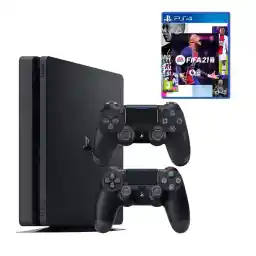 مجموعه کنسول بازی سونی مدل Playstation 4 Slim CUH-2216B ظرفیت 1 ترابایت به همراه دسته اضافه و فیفا21 مجموعه کنسول بازی سونی مدل Playstation 4 Slim CUH-2216B ظرفیت 1 ترابایت به همراه دسته اضافه و فیفا21