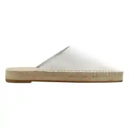 صندل چرم تخت زنانه - مانگو