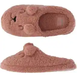 Apollo Pantoffels Dames - Teddy Bear Roze - Maat 37/38 - Instap Sloffen - Gevoerd met Warm Fleece